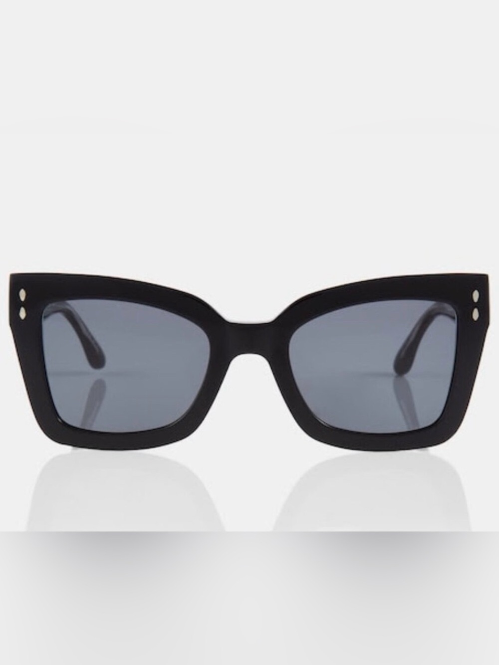 Isabel Marant Black Cat-Eye Sunglasses with Gray Lenses